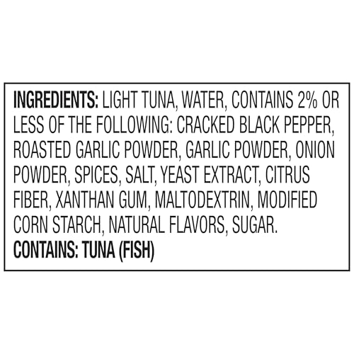 Image of StarKist Tuna Creations Cracked Pepper & Roasted Garlic, 2.6oz, 1-Pack | 16g Protein Per Serving, Wild Caught, Shelf Stable Seafood, Gluten Free, Soy Free, No Draining, Ready to Eat for Salads