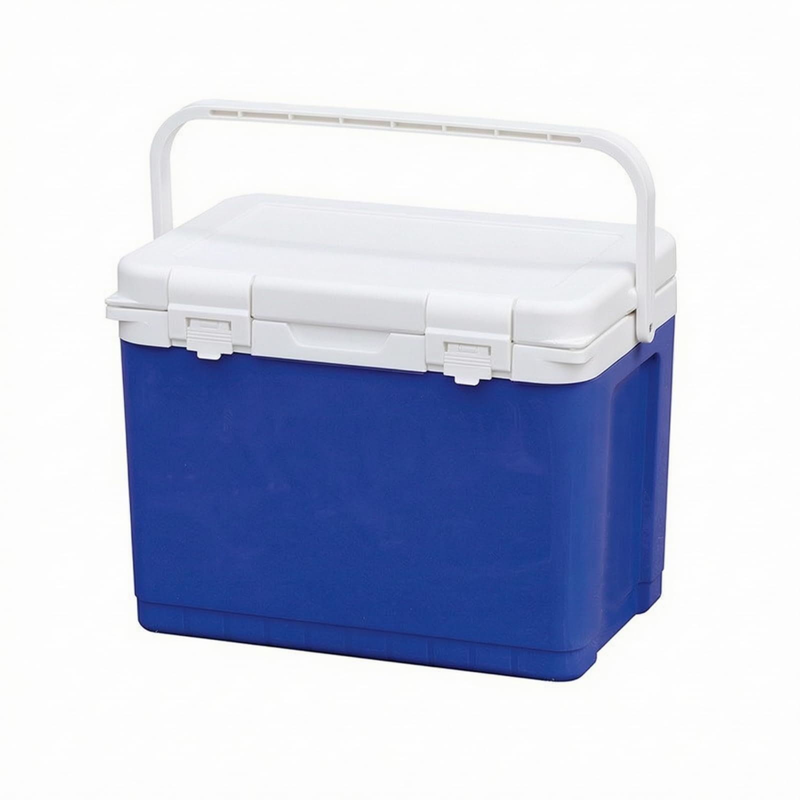 Kühlbox mit Kühlakku Stabil, 18L, 18L Blau - Tragbar - Voll-PU-Isolierung 72h - Mit Verschlussclip - Inklusive Kühlakku