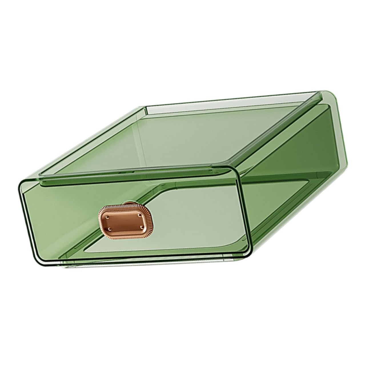 Housoutil Storage Box for Jewelry and Sundries Stackable Desktop Organizer with Seal Design for Easy Access and Dust Prevention for Dresser Vanity present Use