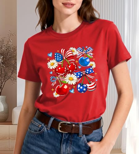 Image of 4th of July Floral American Flag Tank Top for Women Patriotic Sleeveless Apparel