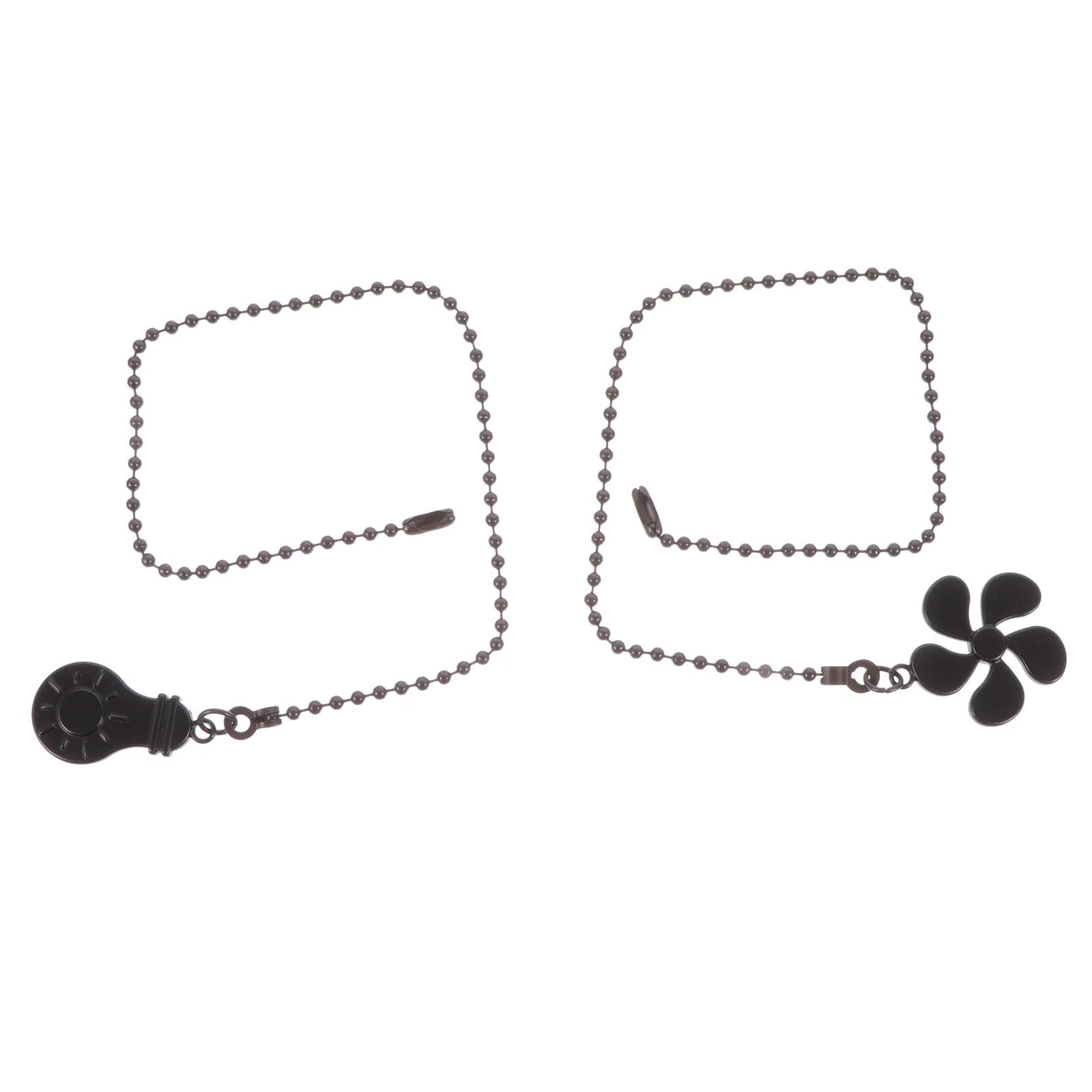 Gwyzax Fan Pulls for Ceiling Fans 5 Sets Zinc Alloy Ceiling Fan Chain Pull Beaded Chandelier Extension Decor
