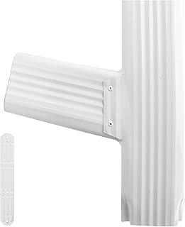 Downspout Gutter Y Connector rain gutter downspout extensions (2x3 Standard Left(Set of 2))