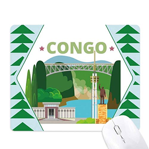 ville statue building - congo tapis de souris green pine tree tapis en caoutchouc