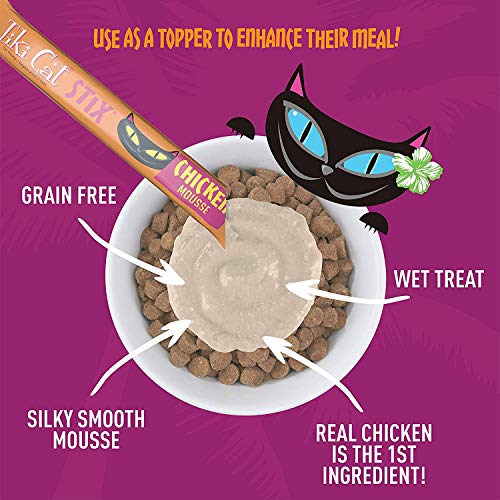 Tiki Cat Stix 6ct Single Serve Pouches - Tuna Mousse and Chicken Mousse (2 Pack)