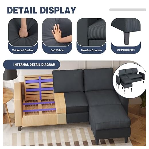 Shintenchi L-Shaped Modern Sectional Sofa