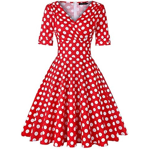 LADI TREND 1950s Floral Swing Cocktail Dress Cover