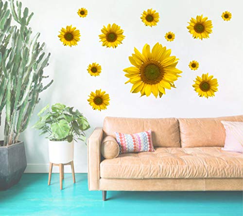 Stickers Yard Sunflower Motifs Wall Sticker PVC Vinyl Standard Size- 63cm X 91cm Color-Wall Decal/Wallpaper (B081VFWJXW) Amazon Price History, Amazon Price Tracker