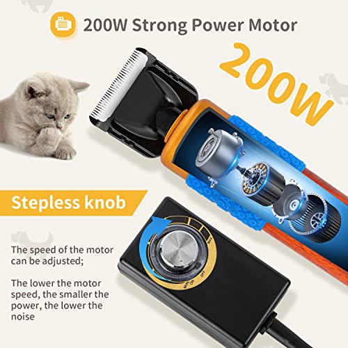 Cgoldenwall YM 466 Dog Hair Clipper For Grooming 200W Pet Clipper Kit thumb #1