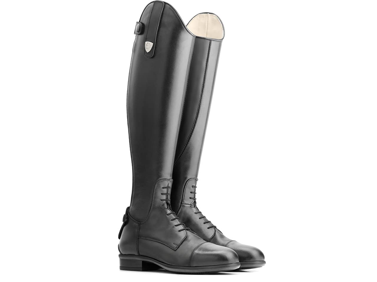Tattini Boxer Bottes d'équitation longues à lacets étroits