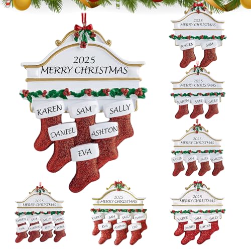 Weihnachts-Socken-Familiendekoration 2025, Personalisierte DIY...