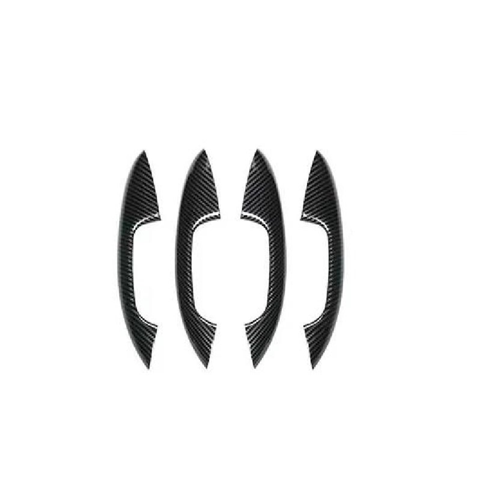 KJHOPY ABS Carbon Fiber Car Door Handle Cover Sticker Accessories for Benz C Class W206 S206 2022-2026(Style 2)