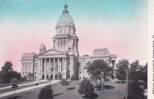097VINT01 ILLINOIS STATE CAPITOL, SPRINGFIELD, ILL. SOUVENIR VINTAGE ANTIQUE COLLECTIBLE POSTCARD (A-3531). from HIBISCUS EXPRESS