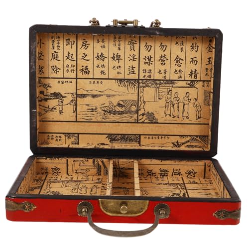 Boîte de rangement pour mahjong élégante : finitions vintage de qualité