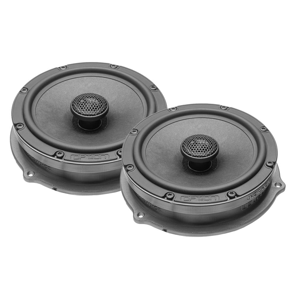 Option Altavoz trasero compatible con Dacia Duster (tipo SR 2017-2024) - Sistema de altavoces coaxiales de 2 vías Plug & Play