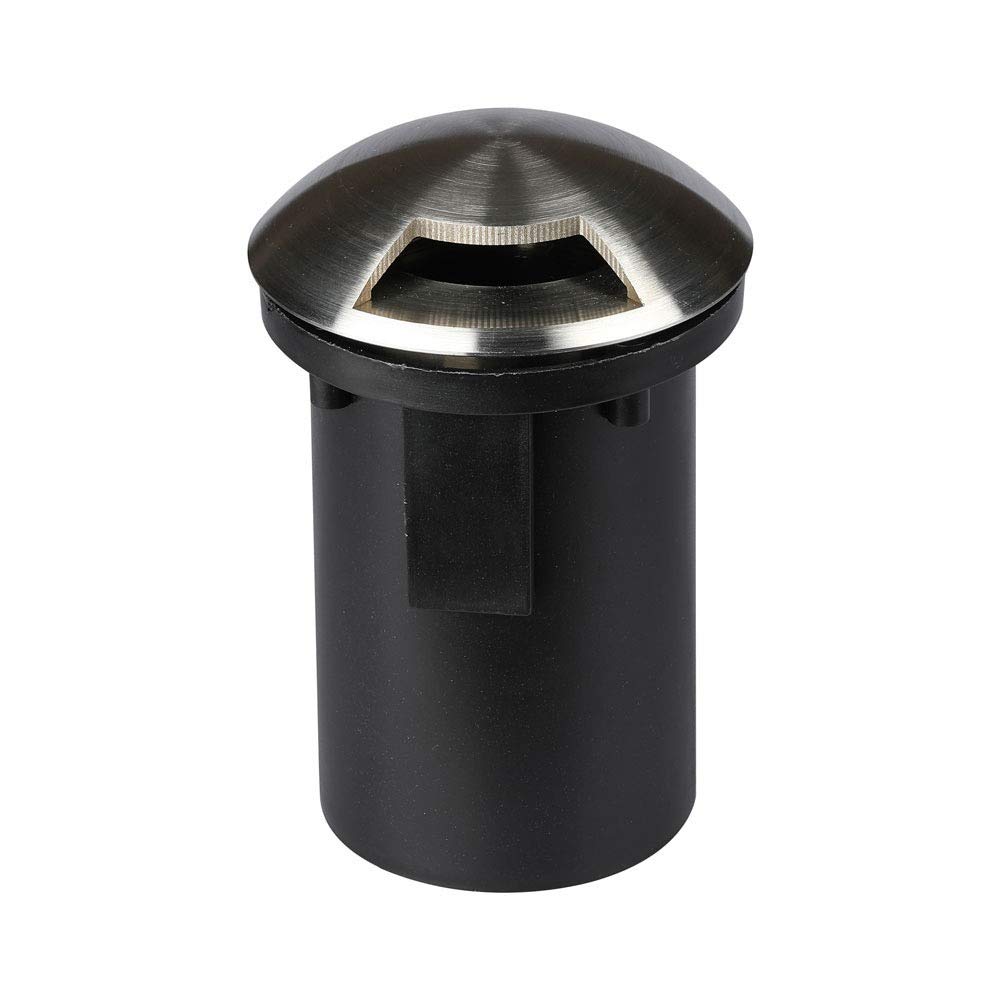V-TAC VT-7678-1 Portafaretto a incasso segnapasso calpestabile 1 fascio rotondo in alluminio MR16 GU5.3 IP67 - sku 8567