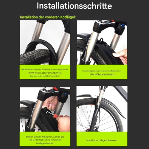 Protector antibarro para bicicleta que soluciona las salpicaduras de lluvia y grava 7