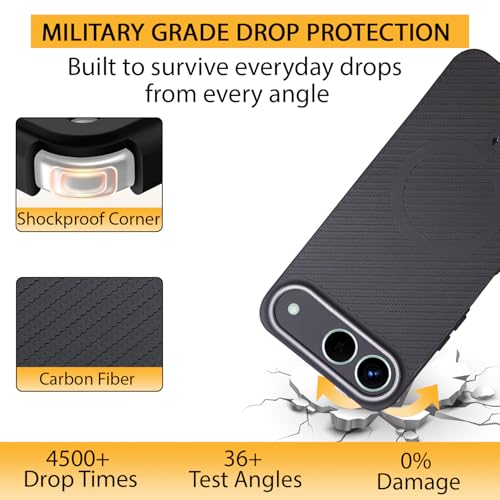 Image of LIRAMARK Rugged Carbon Fibre TPU Armor Silicone Back Cover Case for Tecno Spark Go 5G 2025 | Infinix Hot 60i 5G