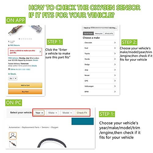 Doskjok 234-9091 O2 Oxygen Sensor Air Fuel Ratio Upstream Compatible With Tsx 2009-2014 Accord 2008-2012 Crv 2010-2011 2.4L L4 1Pcs #TOP6