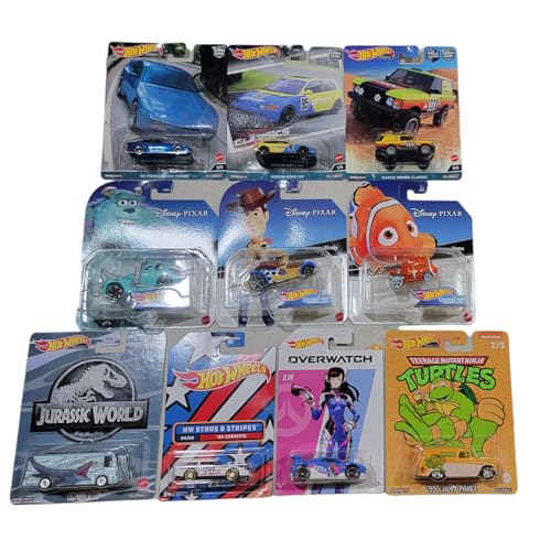 Hot Wheels 10 vehículos especiales 1:64 escala miniatura 3