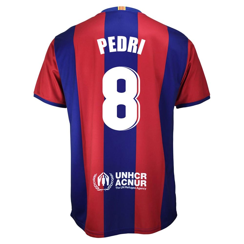 Futbol Club Barcelona Camiseta Primera equipación 2023/2024 - PEDRI 8 - Réplica Oficial con Liciencia - Adulto