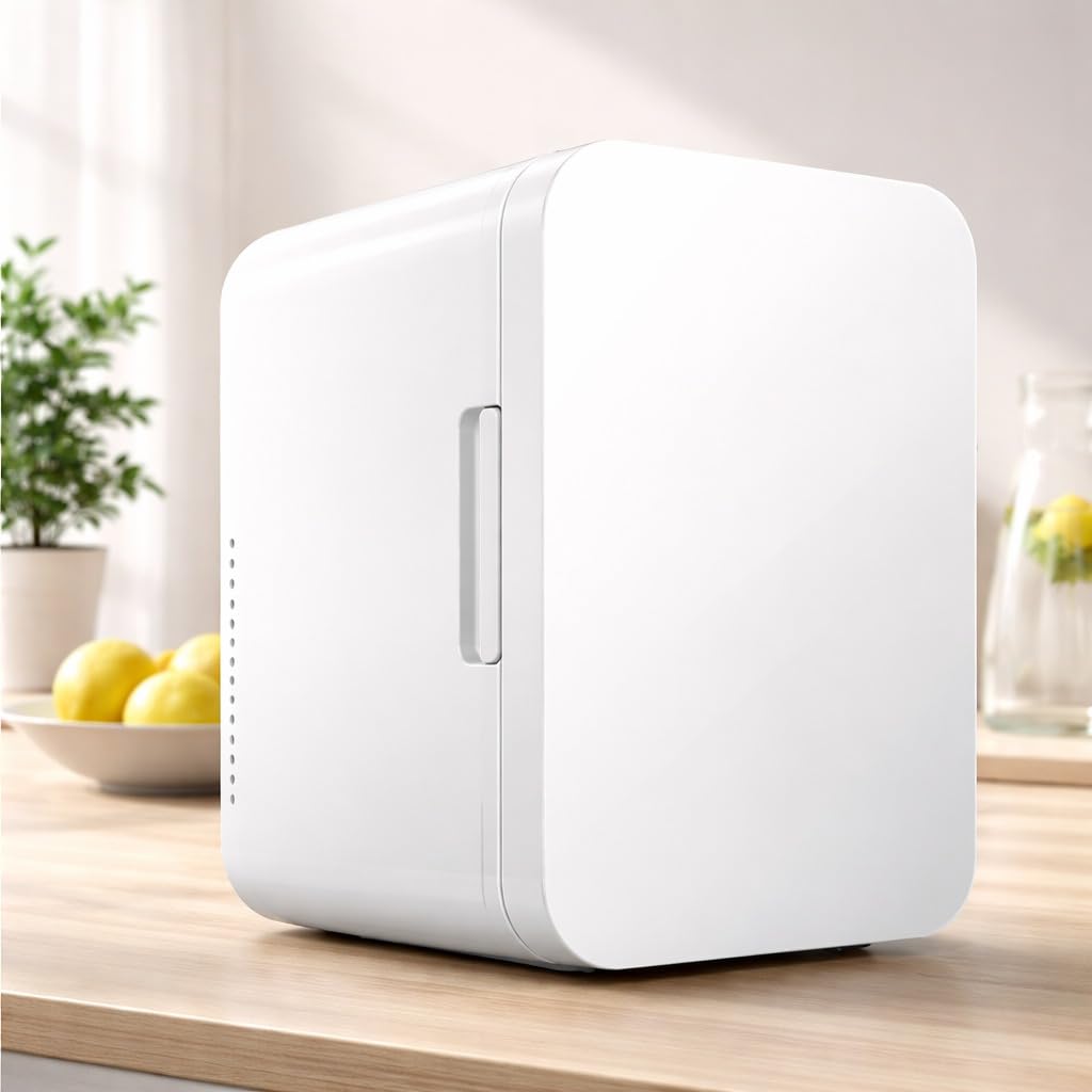 AVIRA Premium 8L Mini Fridge for Bedroom - Car - Office Desk & College Dorm Room | Cooler and Warmer 12V Food, Drinks, Skincare, Beauty Makeup, AC/DC Small Refrigerator-image-33