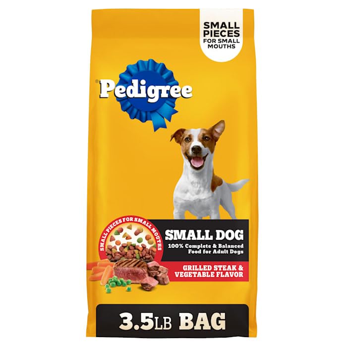 Pedigree Small Dog Grilled Steak and Vegetable Flavoradult Dry Dog Food 59.04 Ounce