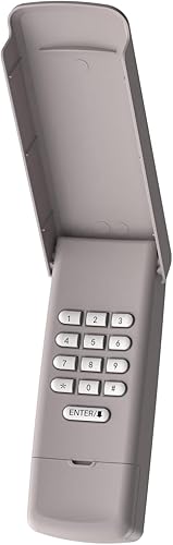 Abridor universal de puerta de garaje con teclado remoto compatible con Liftmaster Chamberlain Craftsman abridor con botón de aprendizaje amarillo,
