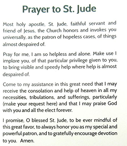 Saint Jude Medal Pendant Necklace,No Tarnish Chain4