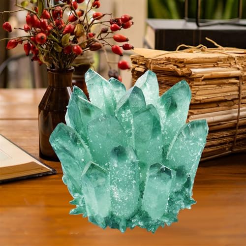 Crystal Cluster Green Ghost de 300-400g pour décoration - 5