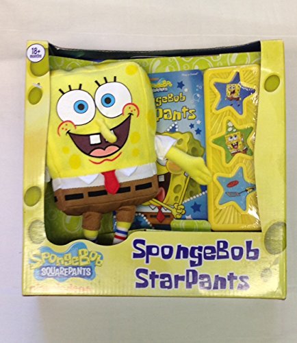Spongebob Square Pants Play a Sound Book and Spongebob Plush