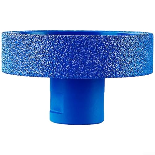 TDCuizent Roue de rainurage pour meuleuse d'angle diamant plat avec filetage 5/8 - Outil de coupe en métal brasé sous vide pour pierre, marbre, carrelage, utilisation humide ou sèche (20 mm)