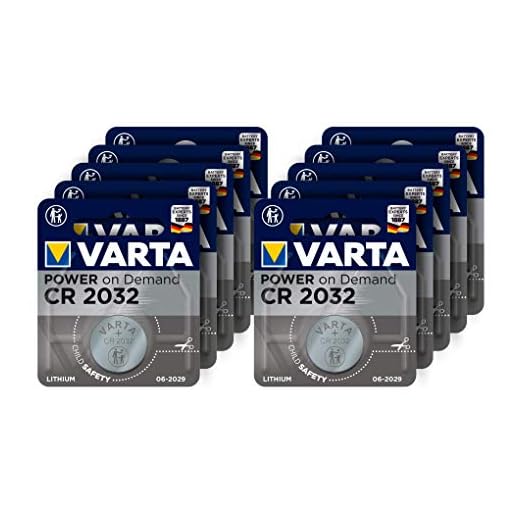 Varta Power on Demand CR2032 Pilas de botón de Litio 3V - Paquete de Reserva de 10 Unidades - Inteligente, Flexible y Potente para el Usuario Final móvil
