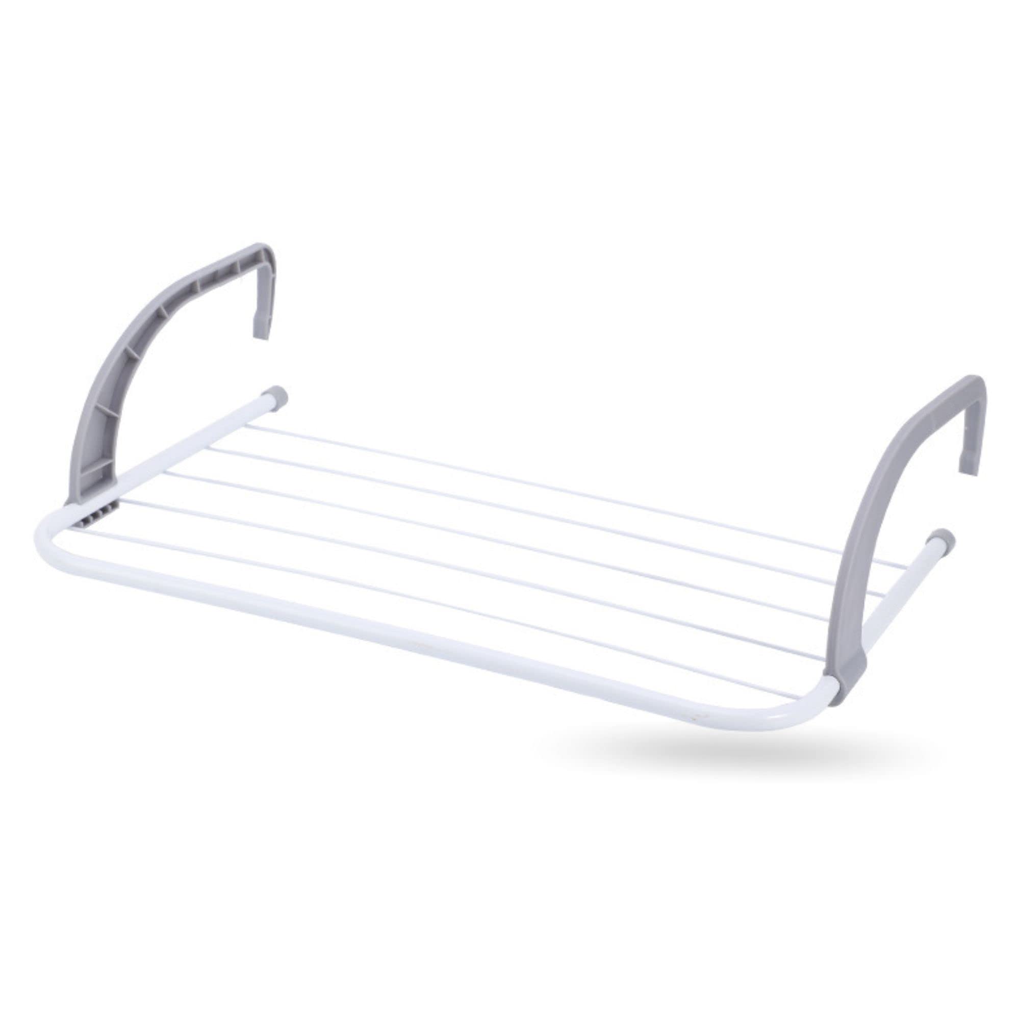 Radiator Airer Folding Drying Rack Heavy Duty Clothes Airer Balcony Towel Holder With Adjustable Arm 3m Drying Space Saving Laundry Dryer Rack Rail Household Essentials 51cm X 33cm X 15cm (Pack Of 1)