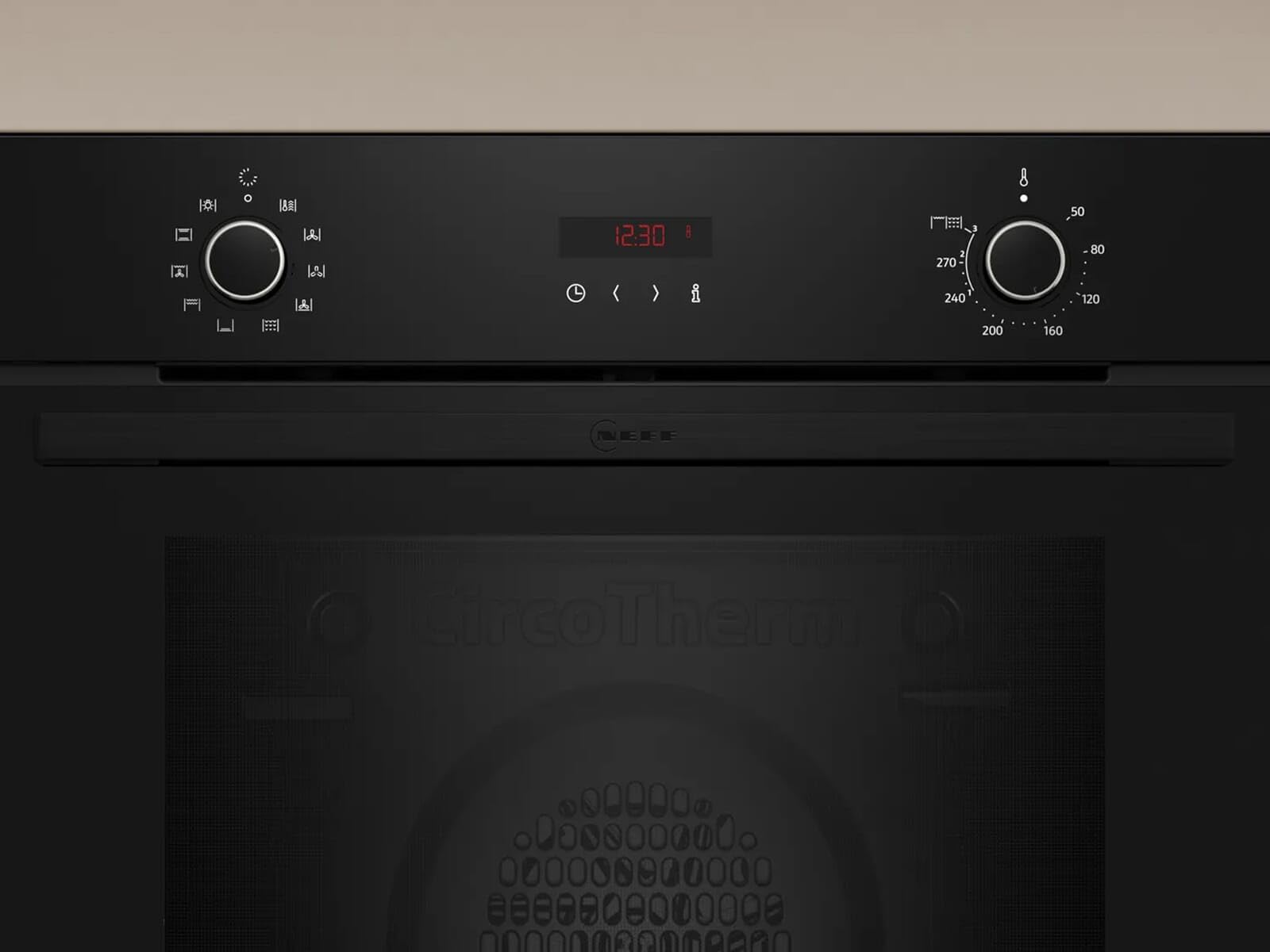 NEFF BX48PB0, Herd-Set bestehend aus B2CCG6AK3 Herd, 60 x 60 cm, Pyrolyse-Selbstreinigung, CircoTherm, LED-Display & T18SDH9L0 Elektrokochfeld, 80 cm, Bräterzone, Powerstufe, Touch Control