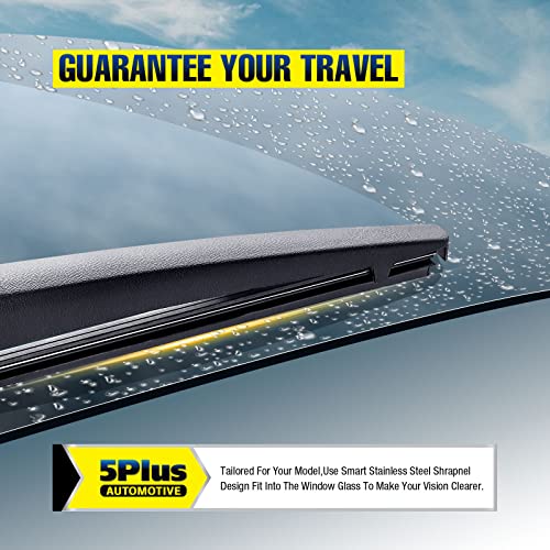 Image of 5 PLUS 12 inch Rear Wiper Blade Replacement for Toyota 4Runner 2009-2003 BACK Windshield Wiper Blade (12-F)