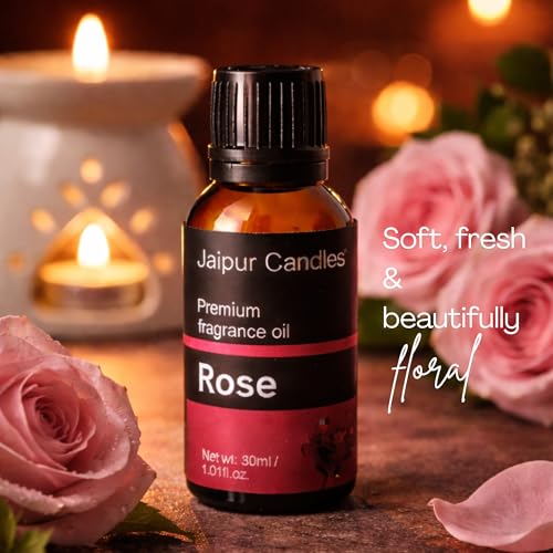 Image of Fragrance Oil | 30 ml | Aroma Oil for Home Fragrance | Best for Aromatherapy | Use in Diffusers, Candles, Air Fresheners (30ML, Rose)