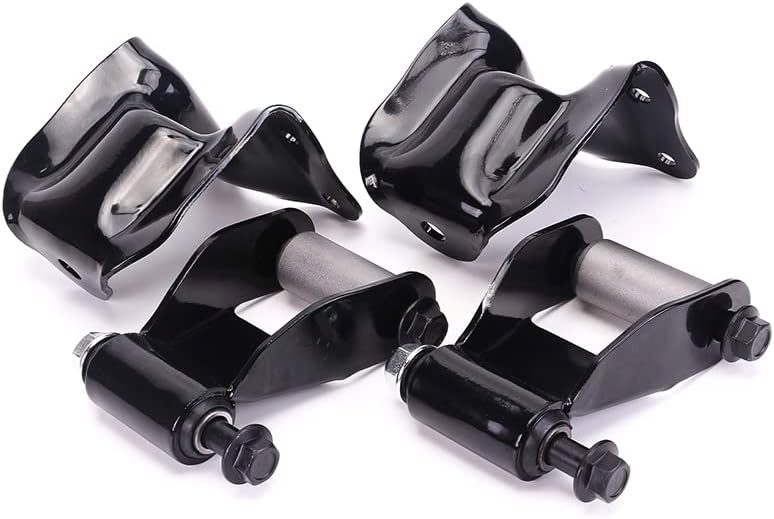 E0TZ-5776-A E0TZ5776A Rear Leaf Spring Shackle Bracket Pair & Repair Kit for Bronco Pickup F150 4WD