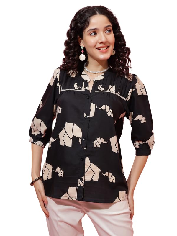 Image of Sheetal Associates Women's Stylish Casual Top for Summer Comfortable | Printed Top| Perfect for Everyday Wear