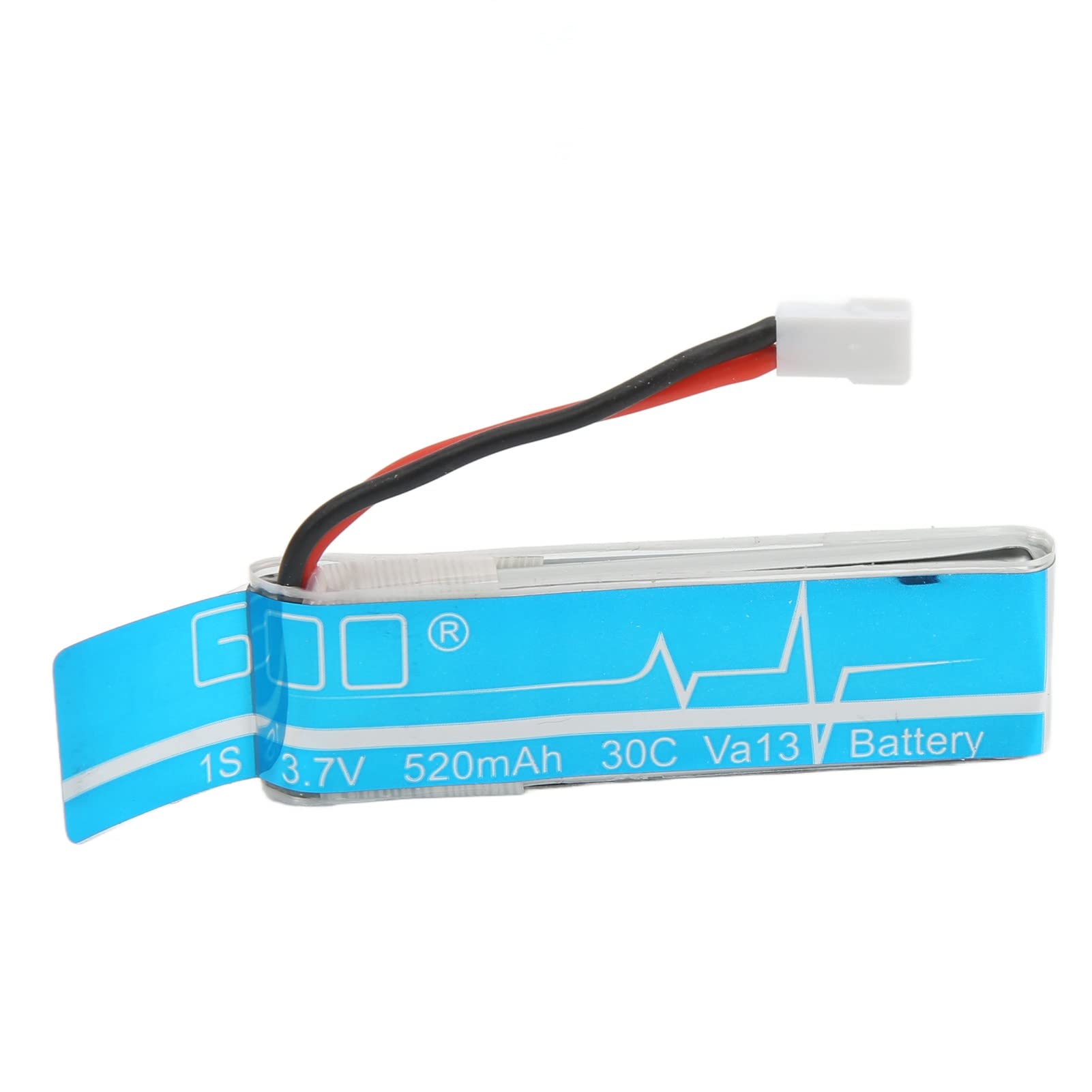 Bnineteenteam Lot de 4 Batteries Lithium-ION pour Hélicoptère Télécommandé, 3,7 V 520 MAh RC Lipo Batteries avec Chargeur, Accessoires d'avion RC pour WLtoys V977Batteries et chargeurs
