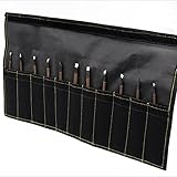 Stone Carving Tool Kits KangTeer 11pcs Manganese Steel Hand Engraving Knife Carving Chisels Vise Clamp Kits