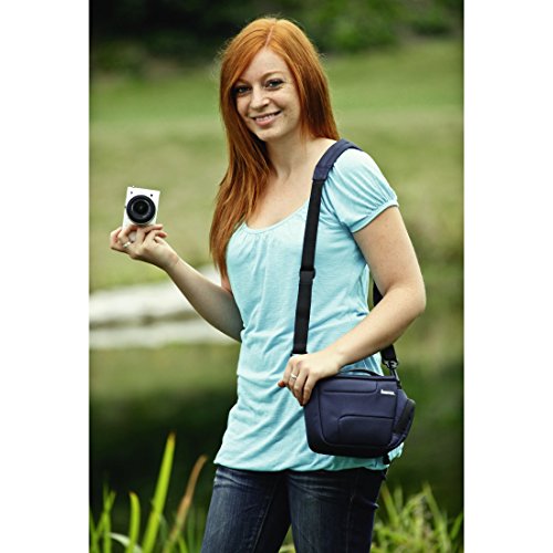 Hama Reise-Kameratasche f&uuml;r eine kompakte Systemkamera mit Zwei Objektiven, Seattle 110, Navy