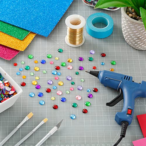 Flatback Rhinestones For Crafts - Bulk 1 Pound Bag Of Assorted Multi Colored Craft Jewels - Round Acrylic Gems For Fabric And Craft Embellishments #TOP1
