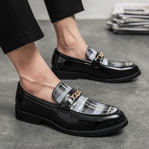 Men's Vintage Classic Leather Oxford Fashion Comfortable Dress Shoes Business Dress Shoes Derby Winged Tip Casual Walking Shoes2