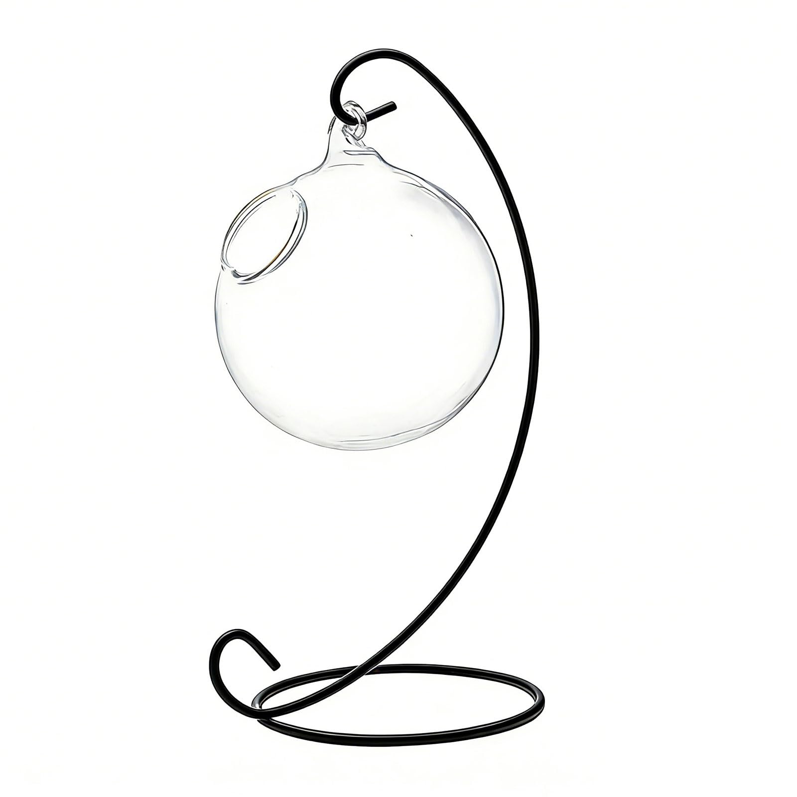 Kalttoy A01 Suspended Glass Cup With Metal Frame Ideal For Cocktails And Cold Drink Display Beverage Container Glass Hanging Cup