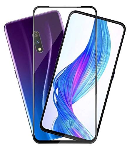 Image of Tempered Glass Screen Protector Compatible For RELAME X Full Screen Coverage (Except Edge to Edge) and Free Complete Easy Installation kit.