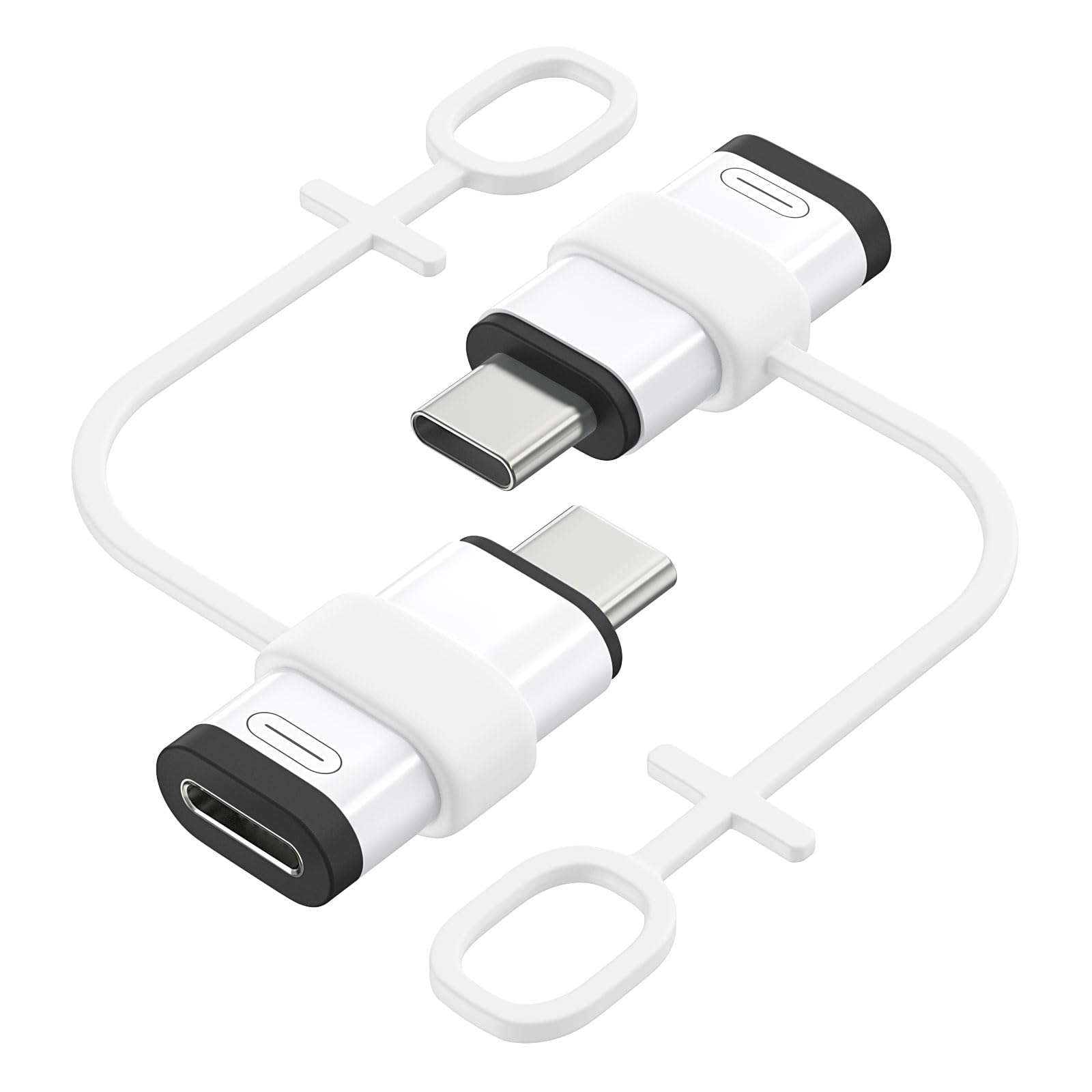 MoKo 36W Lightning to USB C Adapter für iPhone 17 Air 16 15 Pro Max Plus Galaxy,iPad -NOT for EarPods/Headphones/OTG, 2Pack USB-C to Lightning Adapter