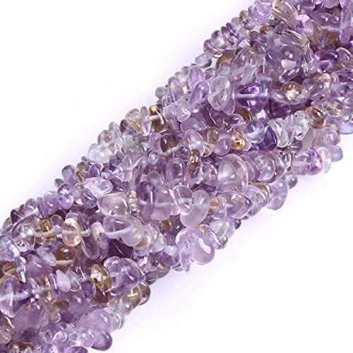 Image of 5-8mm Ametrine Crystal Chips Natural Chip Stone Beads for Jewelry Making