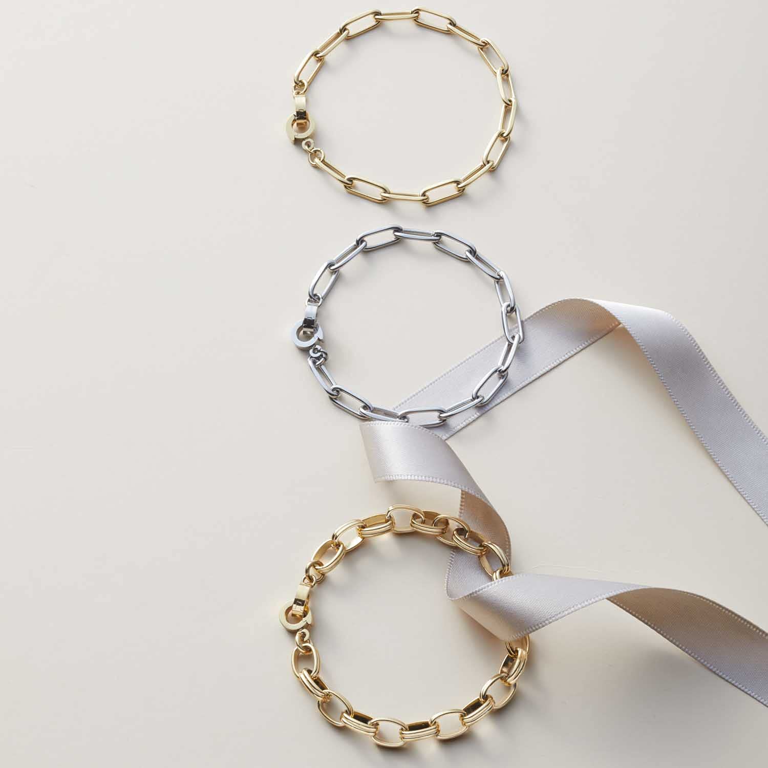 Jewels by Leonardo Bracelet Clip & Mix Estrella 021615 - en Acier Inoxydable doré - Maille Ovale - 19 cm de Long - Cadeau pour Femme, 19, Acier Inoxydable, Pas de gemme