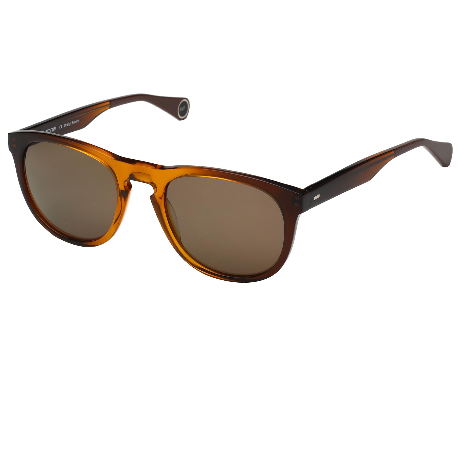 WOOW Solid Square Unisex Sunglasses Super Ego 3 2784 S |55| Brown Color Lens
