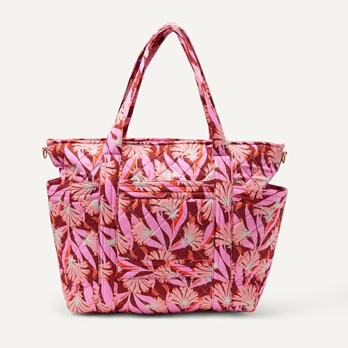 Bolso de viaje acolchado de algodón para mujer miniatura 5